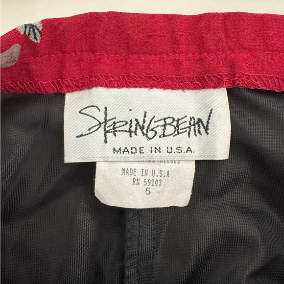 90’s String Bean Y2K Mini Floral Butterfly skirt Size 5 Made in USA - Picture 3 of 3